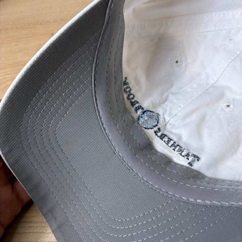 Tanners Brook Hat Strap Back White Performance Golf Golfing Minnesota Imperial - Picture 7 of 9